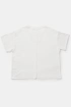 detail back view of toogood fencer t-shirt chalk