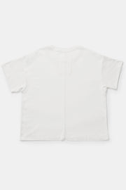 detail back view of toogood fencer t-shirt chalk