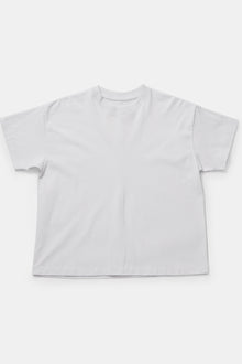 front view of toogood fencer t-shirt textured jersey cloudy  boxy cut and short sleeves