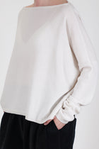 boatneck sweater cashmere oatmeal