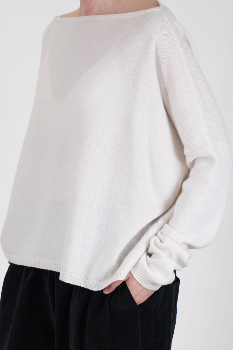 boatneck sweater cashmere oatmeal
