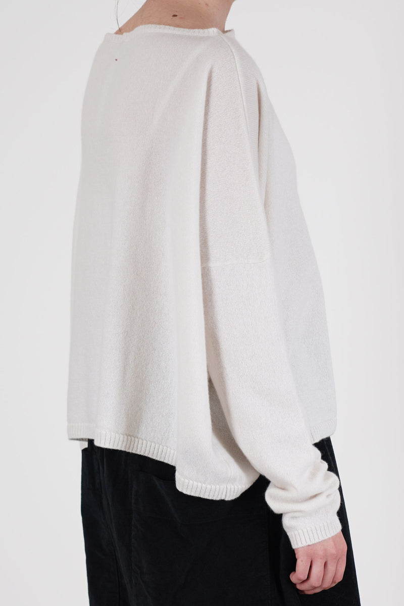 boatneck sweater cashmere oatmeal