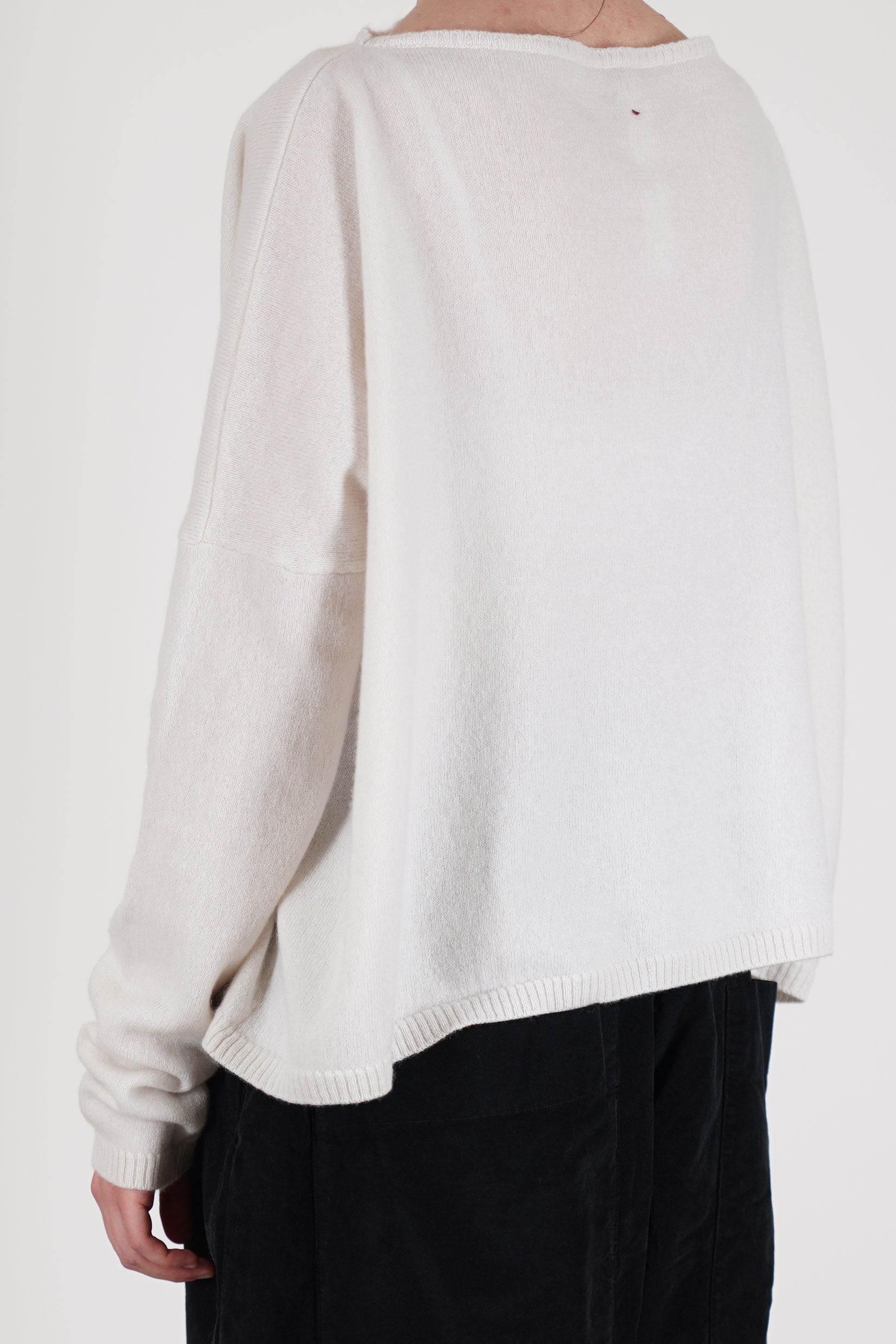 boatneck sweater cashmere oatmeal