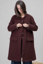 easy coat wool wine