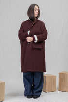 easy coat wool wine