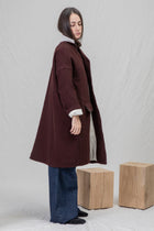 easy coat wool wine