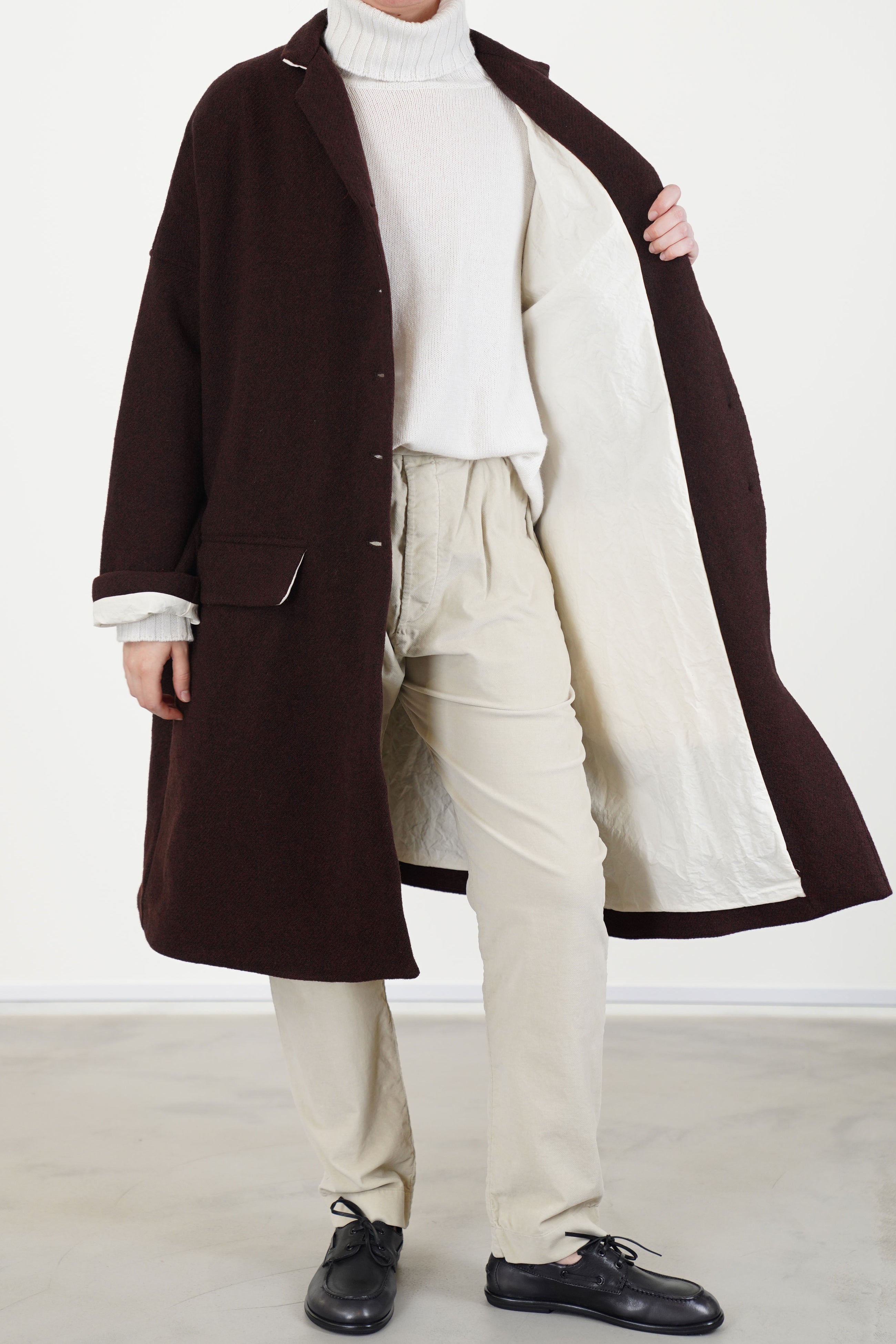 easy coat wool wine