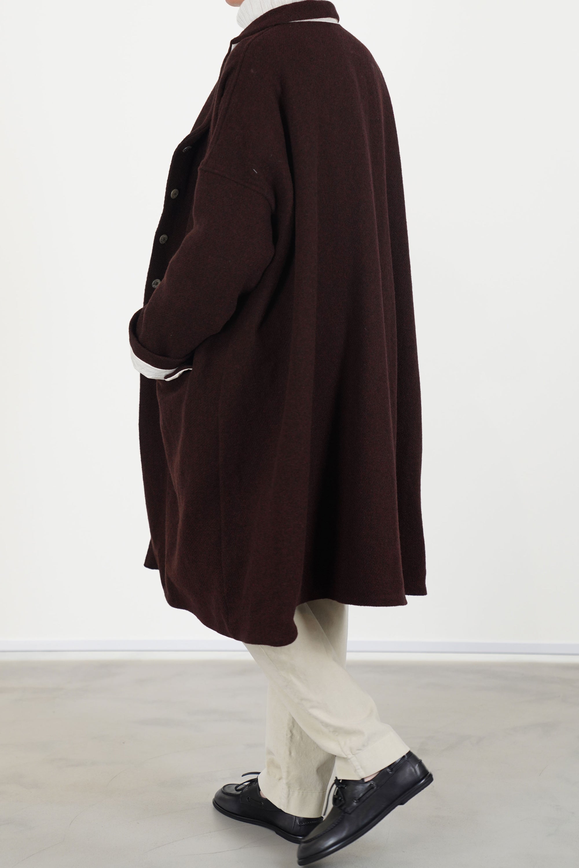 easy coat wool wine