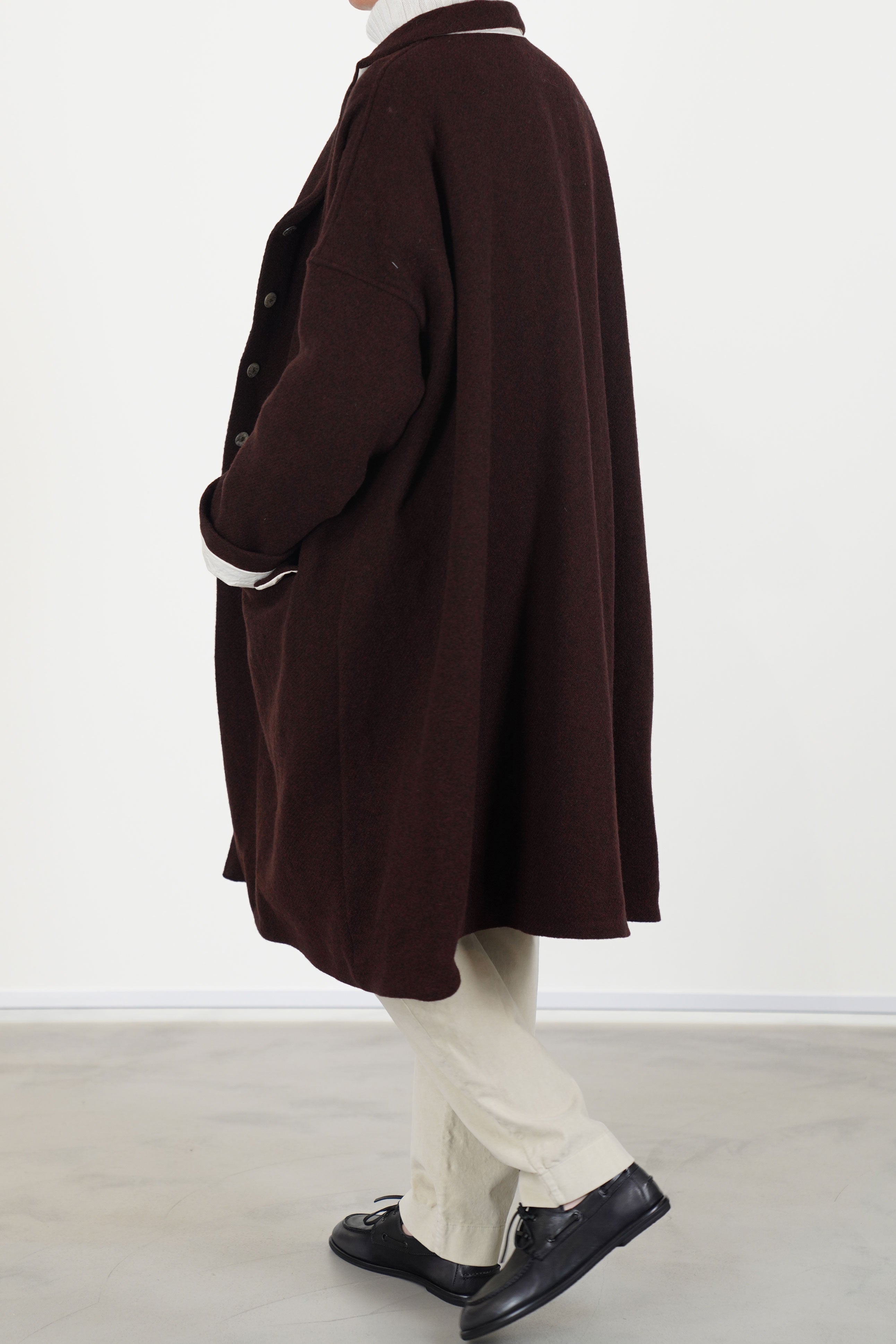 easy coat wool wine