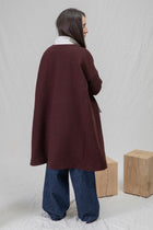 easy coat wool wine