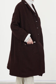 easy coat wool wine