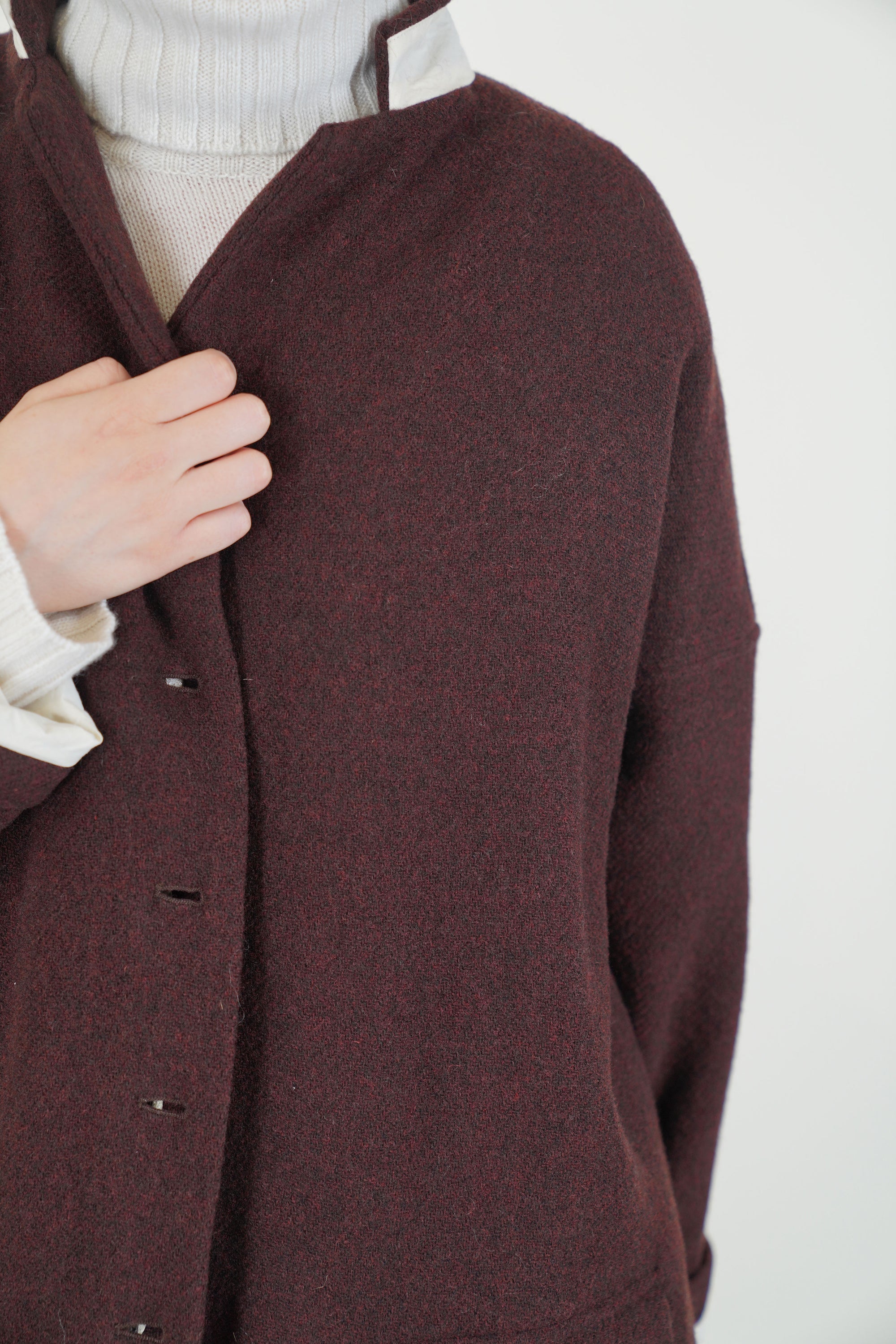 easy coat wool wine