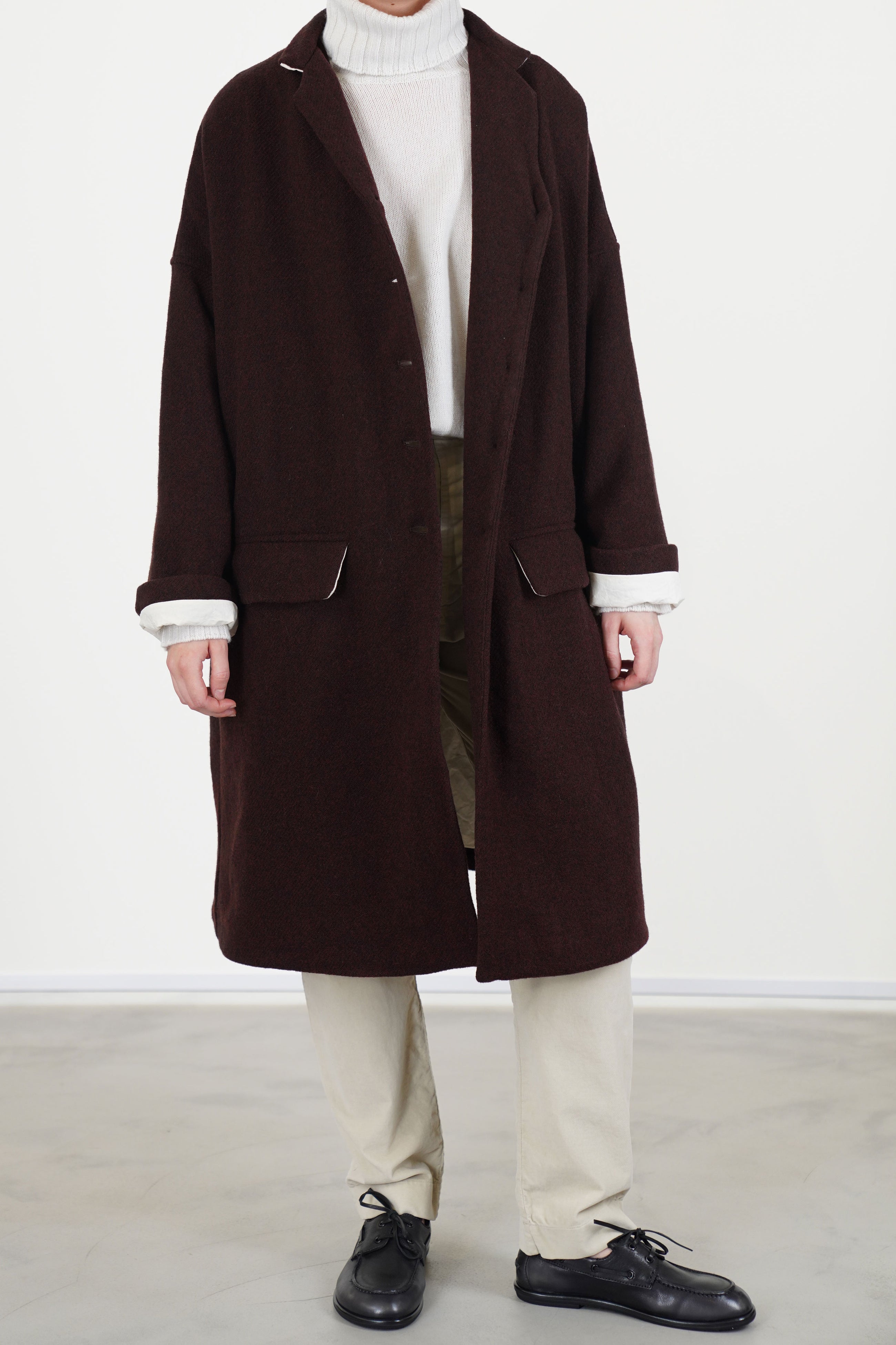 easy coat wool wine