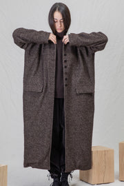 egg coat wn brown