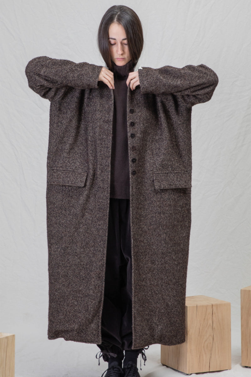 egg coat wn brown