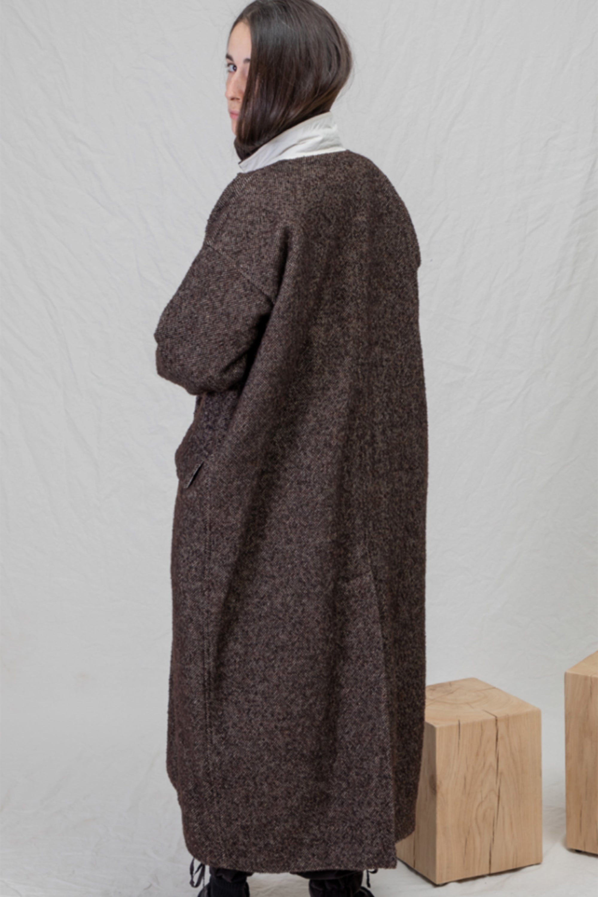 egg coat wn brown