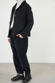 soft loose blazer c black