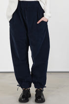 elasticated ankle trousers v navy