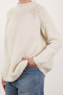 hand knitted dolcevita wool milk