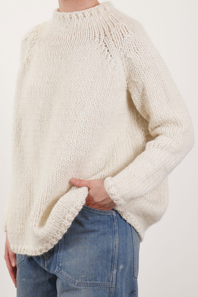 hand knitted dolcevita wool milk