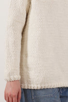 hand knitted dolcevita wool milk
