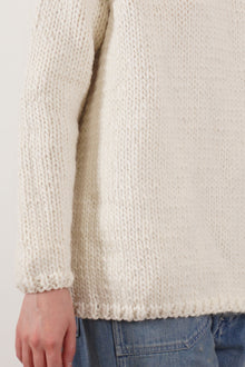 hand knitted dolcevita wool milk
