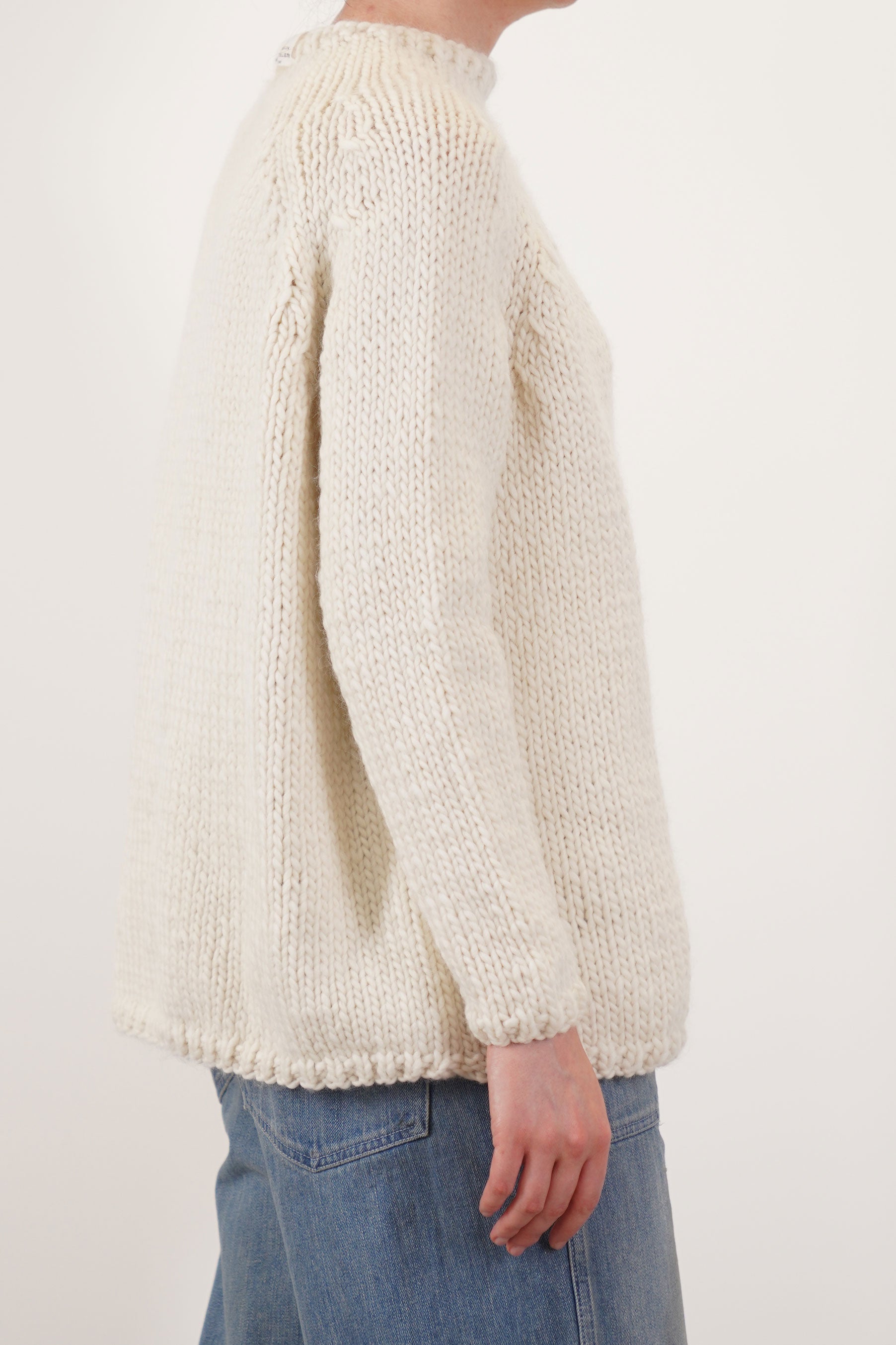 hand knitted dolcevita wool milk