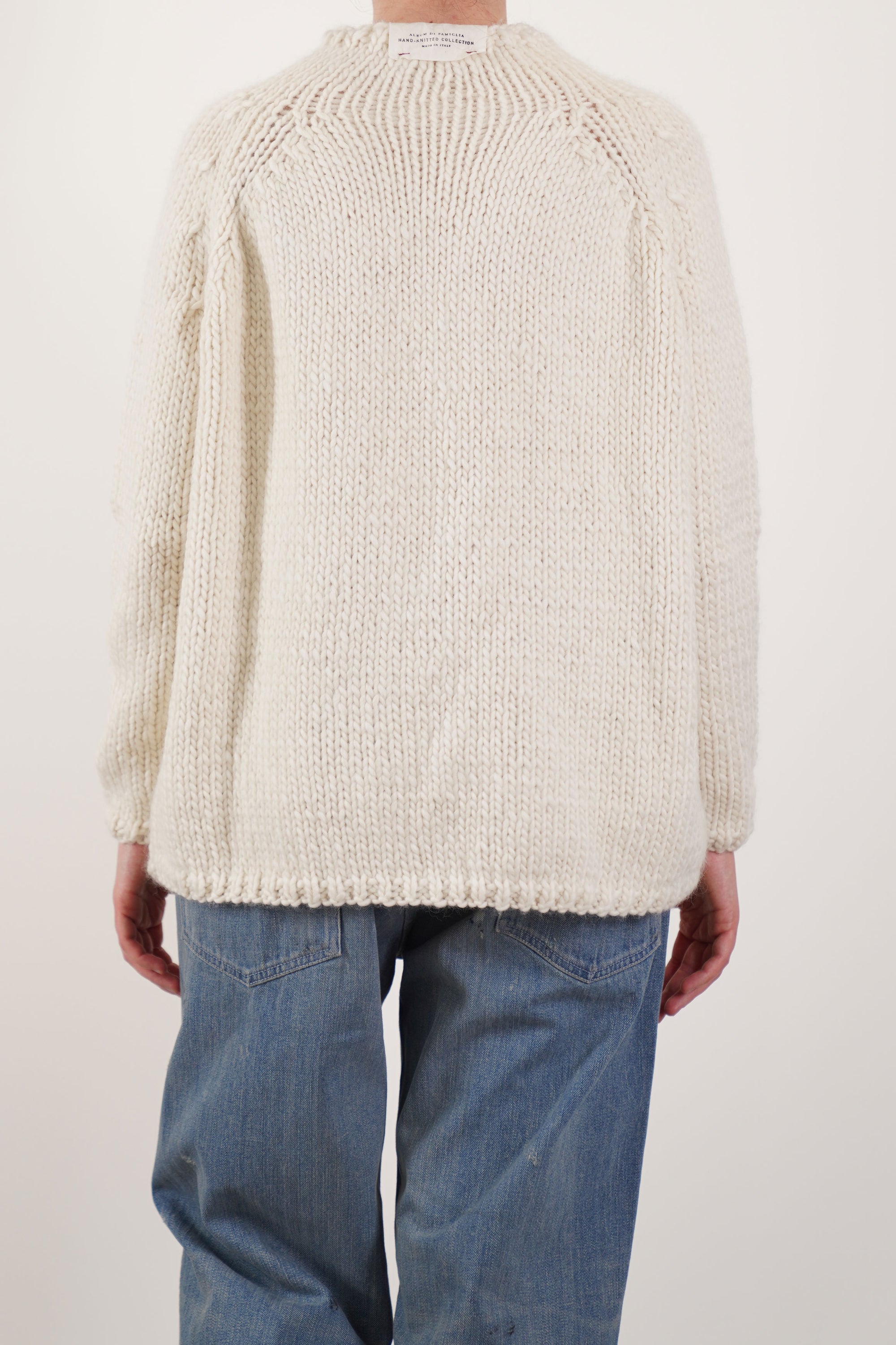 hand knitted dolcevita wool milk