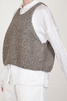 hand knitted vest co|wp pepper