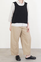 hk bourrette silk vest black