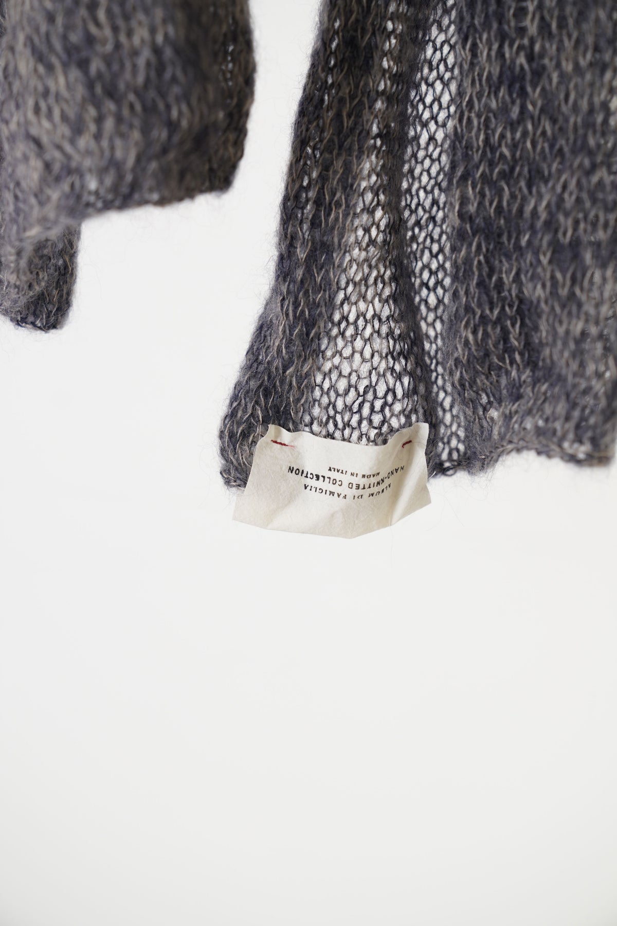 hk scarf plume chine mohair silk navy