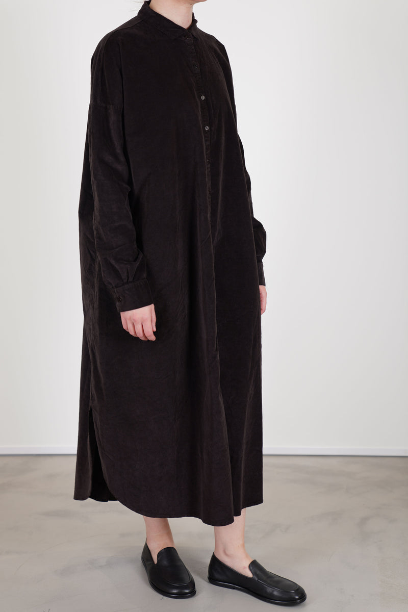 long shirt dress velvet chocolate