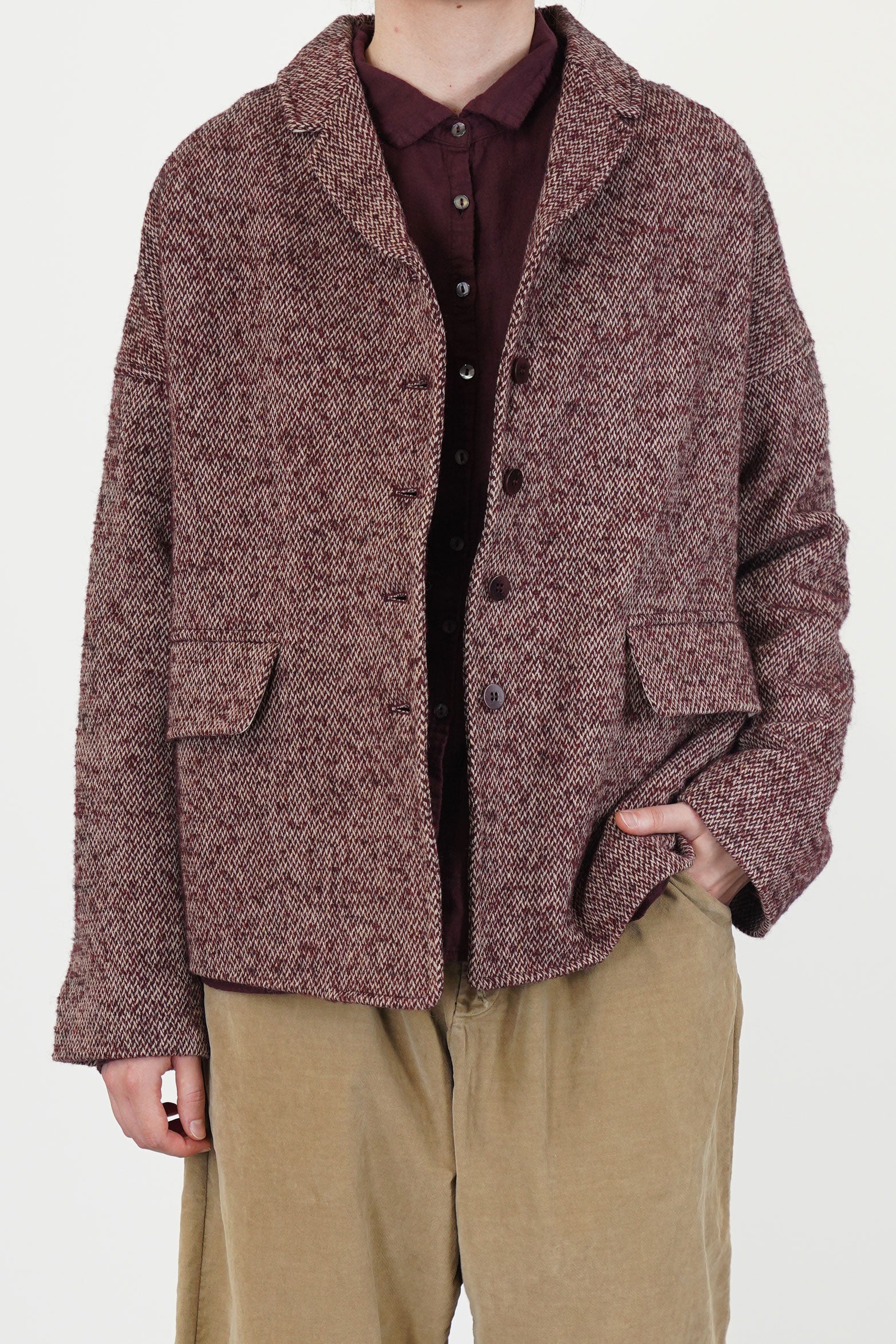 loose blazer pw wine