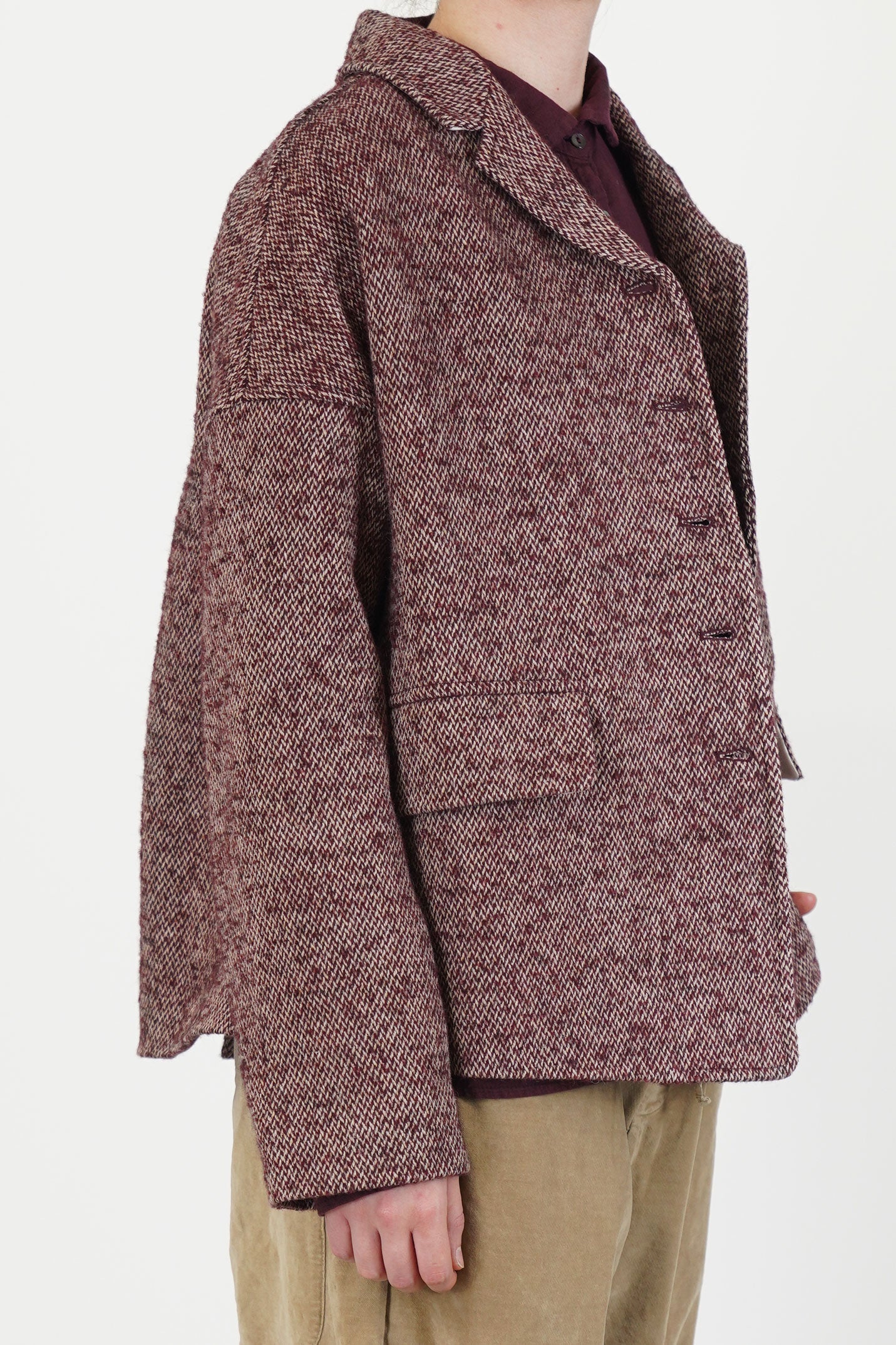 loose blazer pw wine