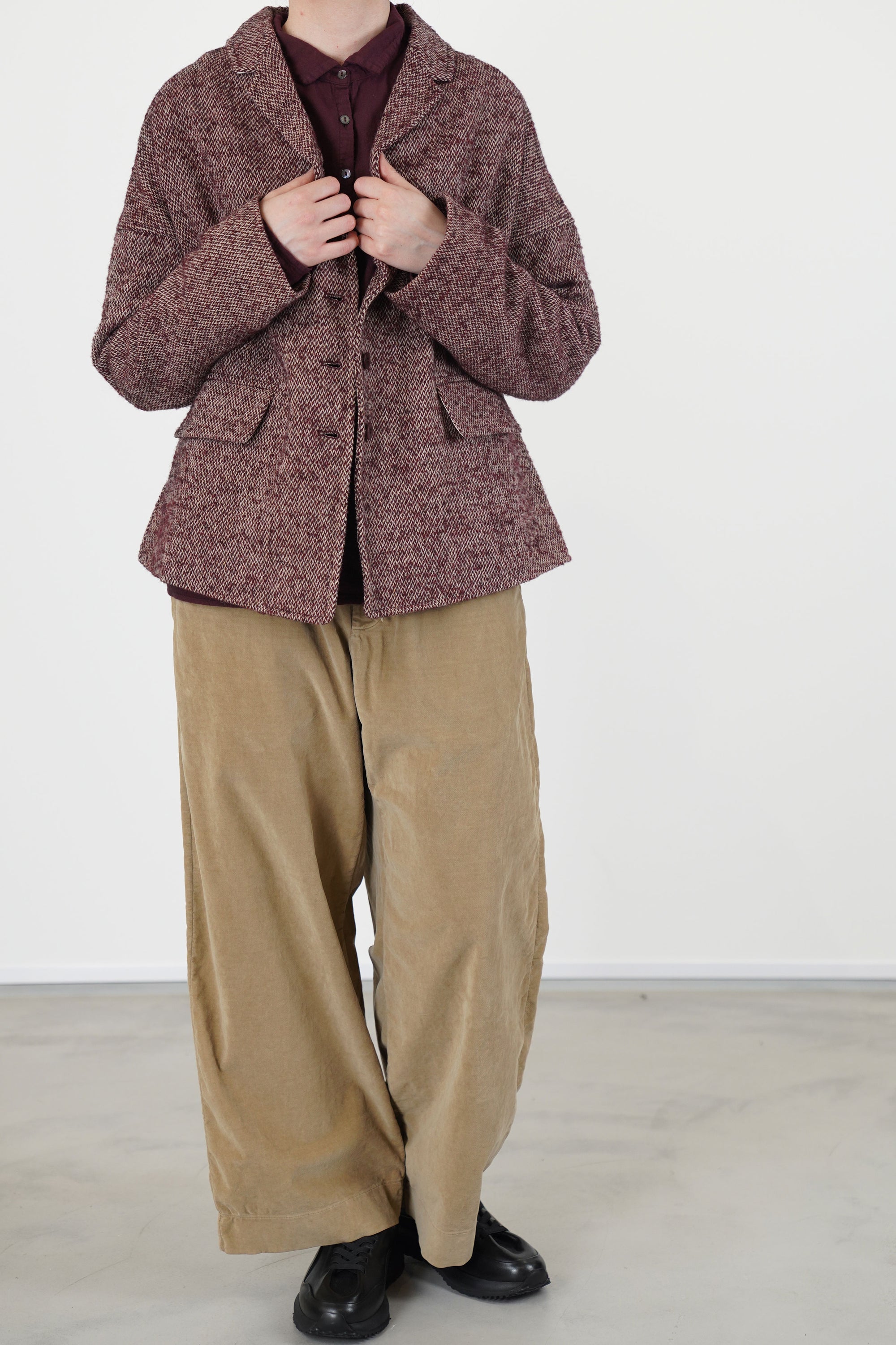 loose blazer pw wine