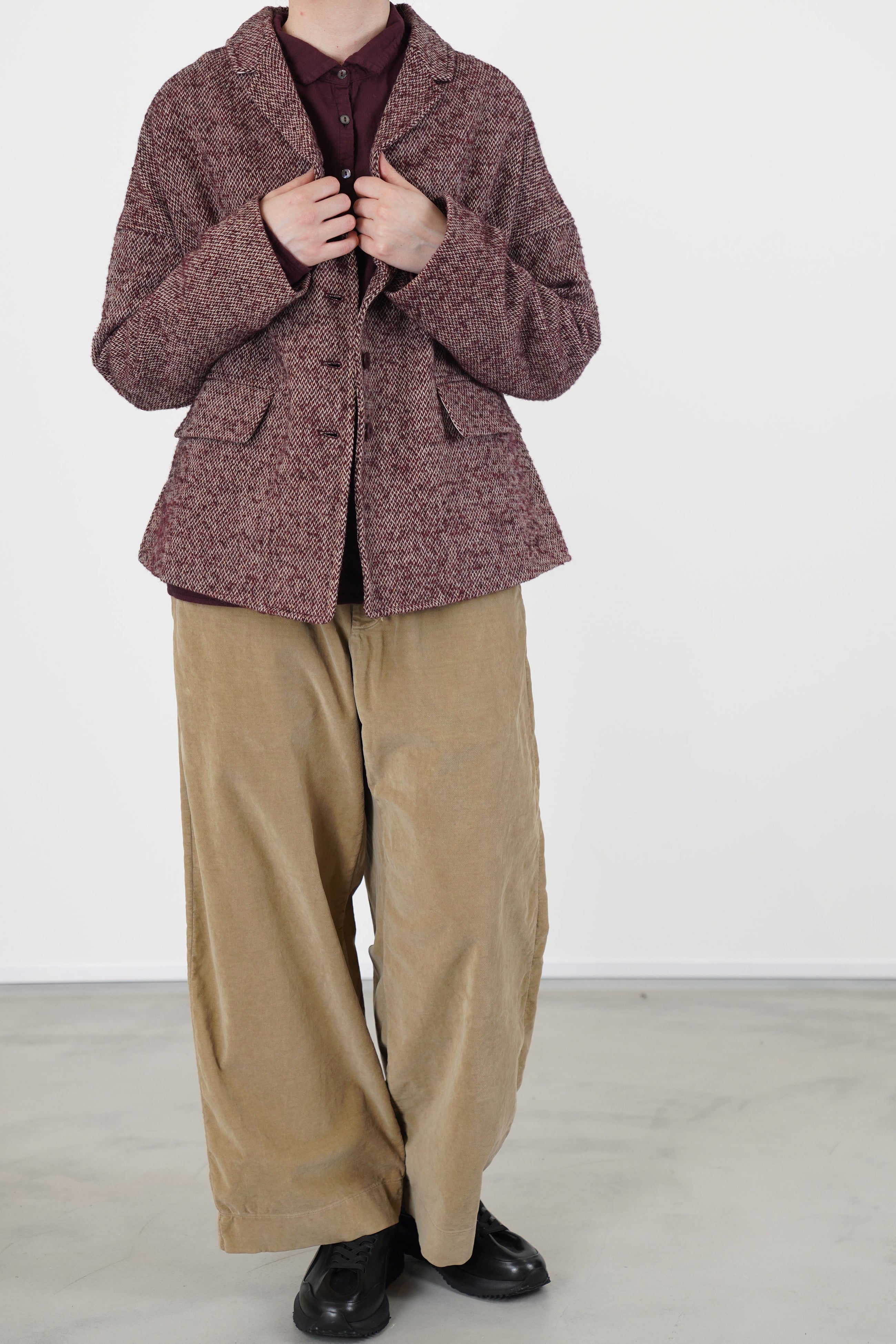 loose blazer pw wine