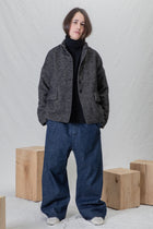loose blazer wn black