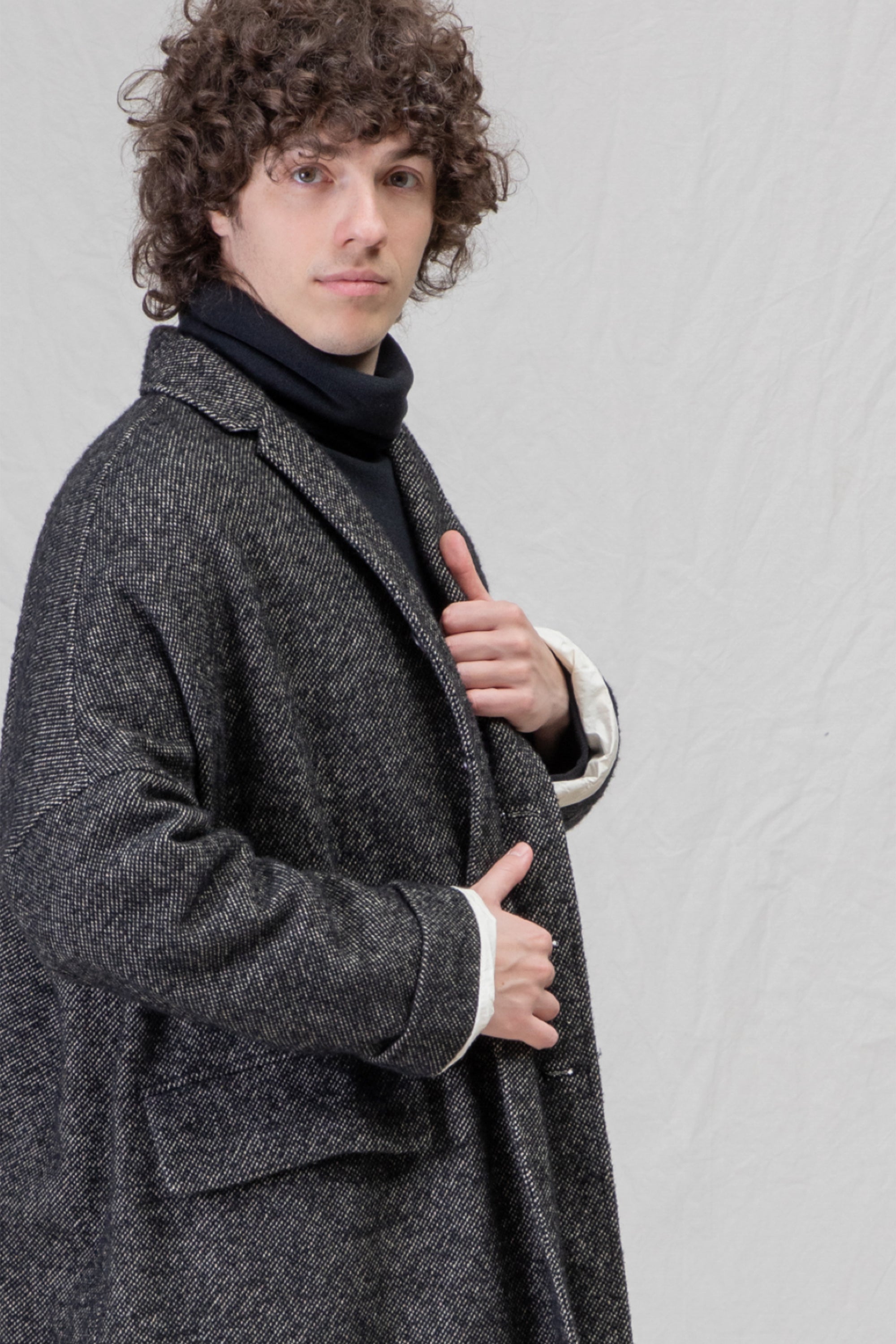 loose coat wn black