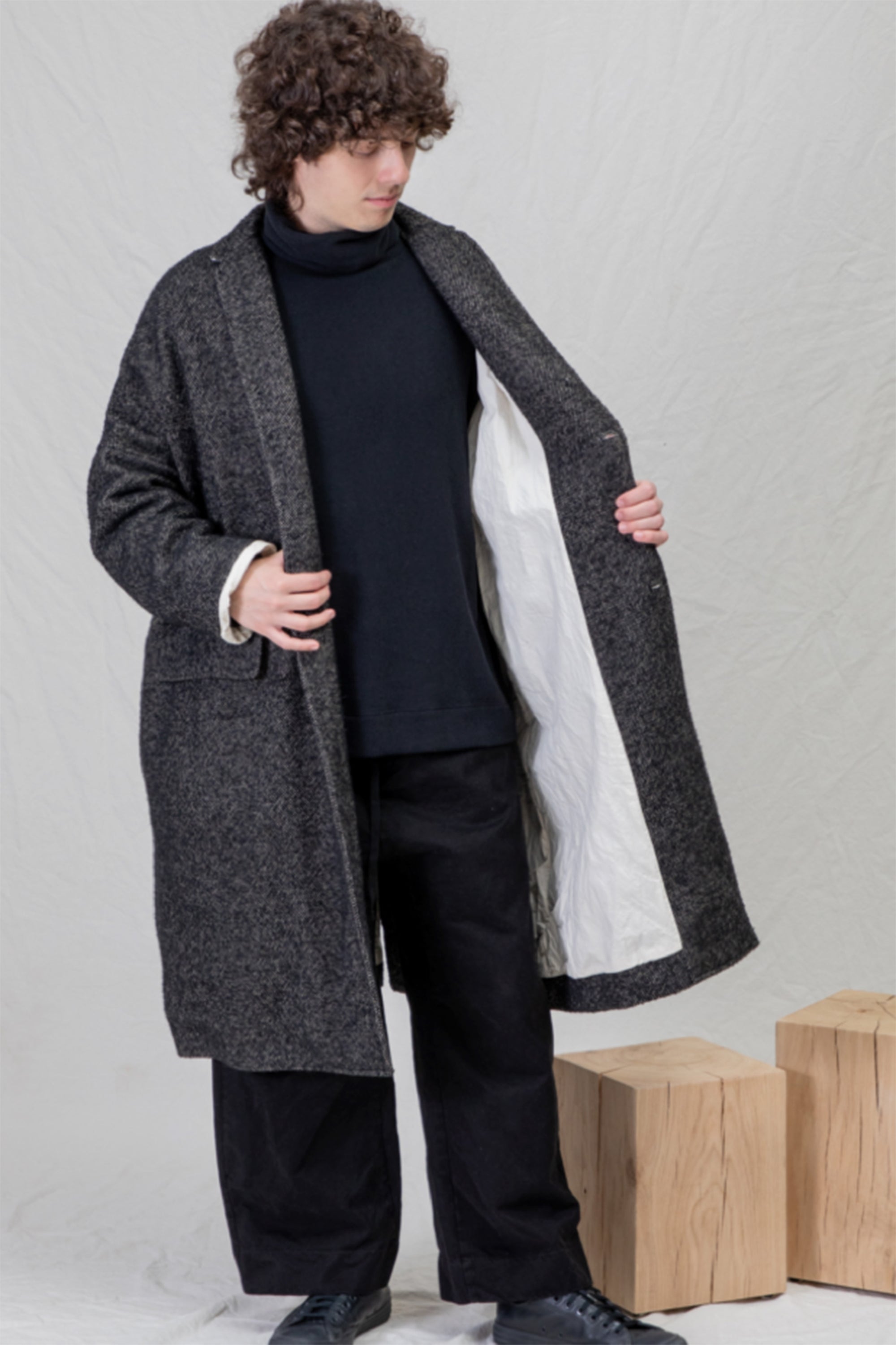 loose coat wn black