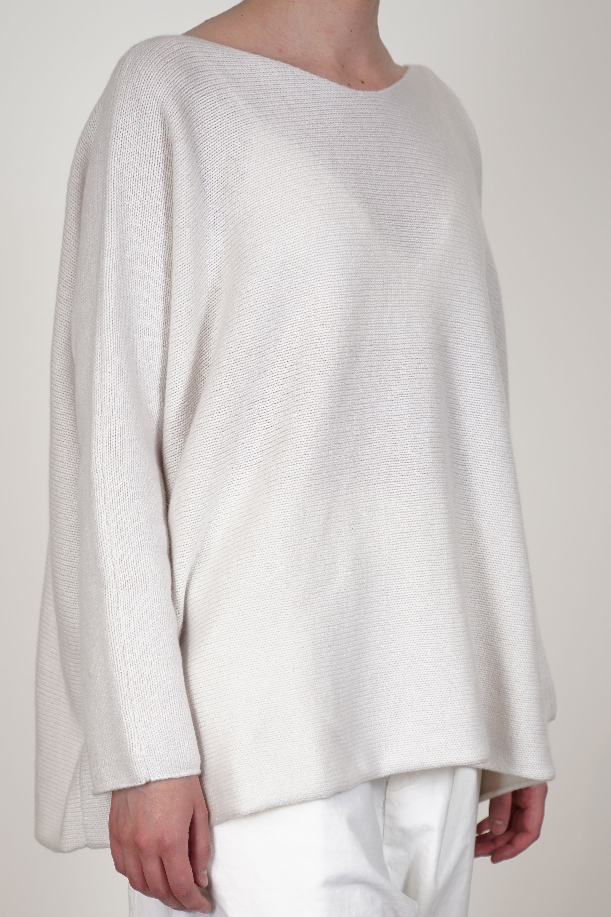 oversized boatneck sweater cashmere oatmeal