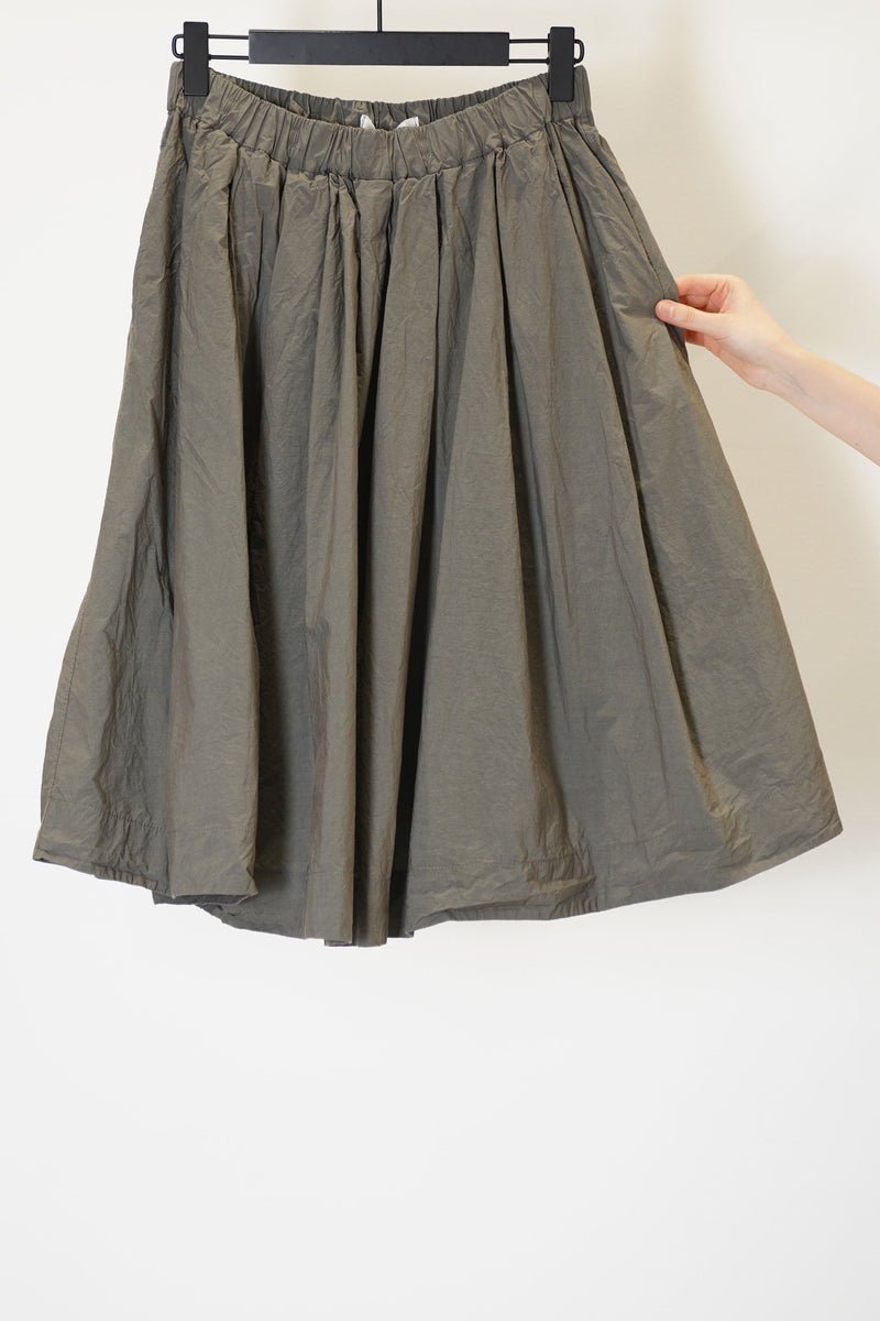 pleated short skirt tc anthracite