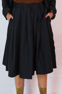 pleated skirt stw slate