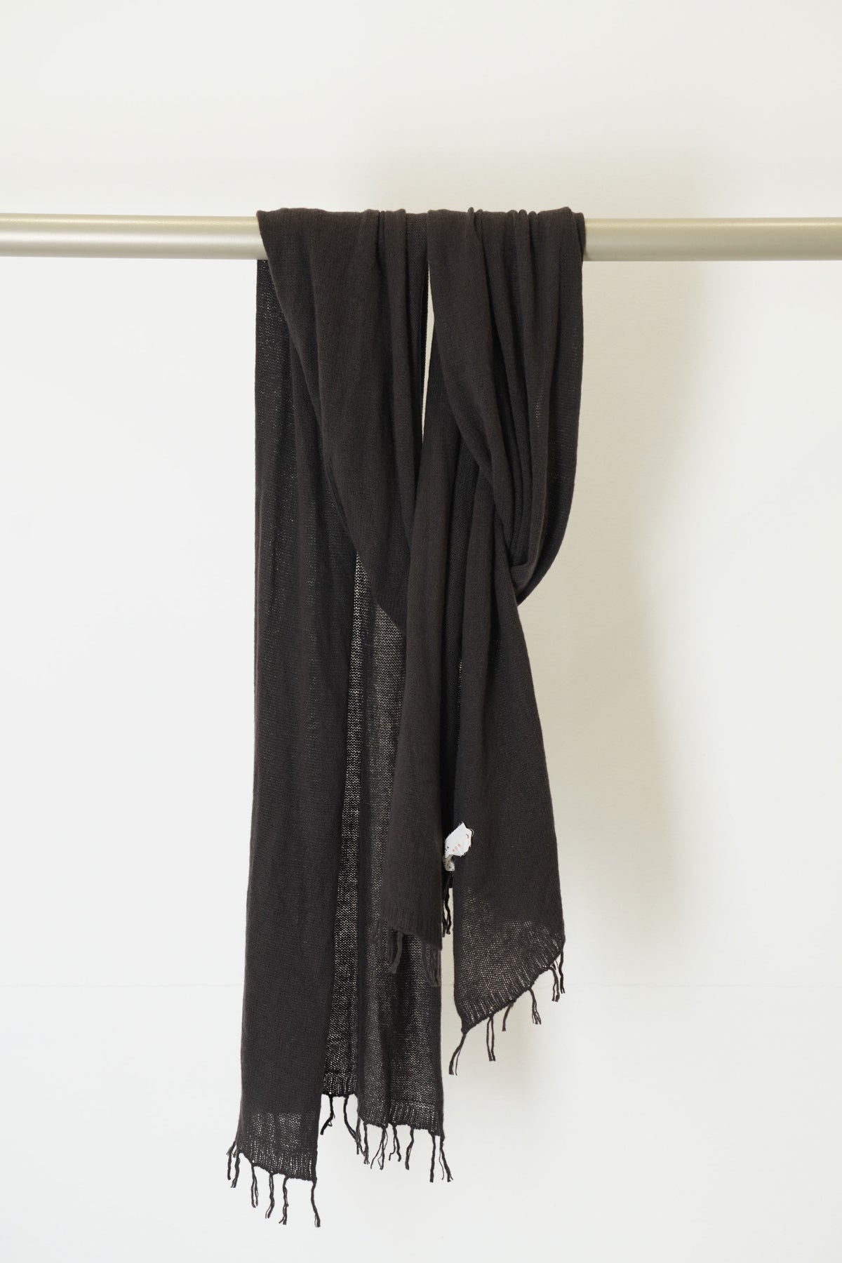 scarf sciarpa frange ws cashmere brown