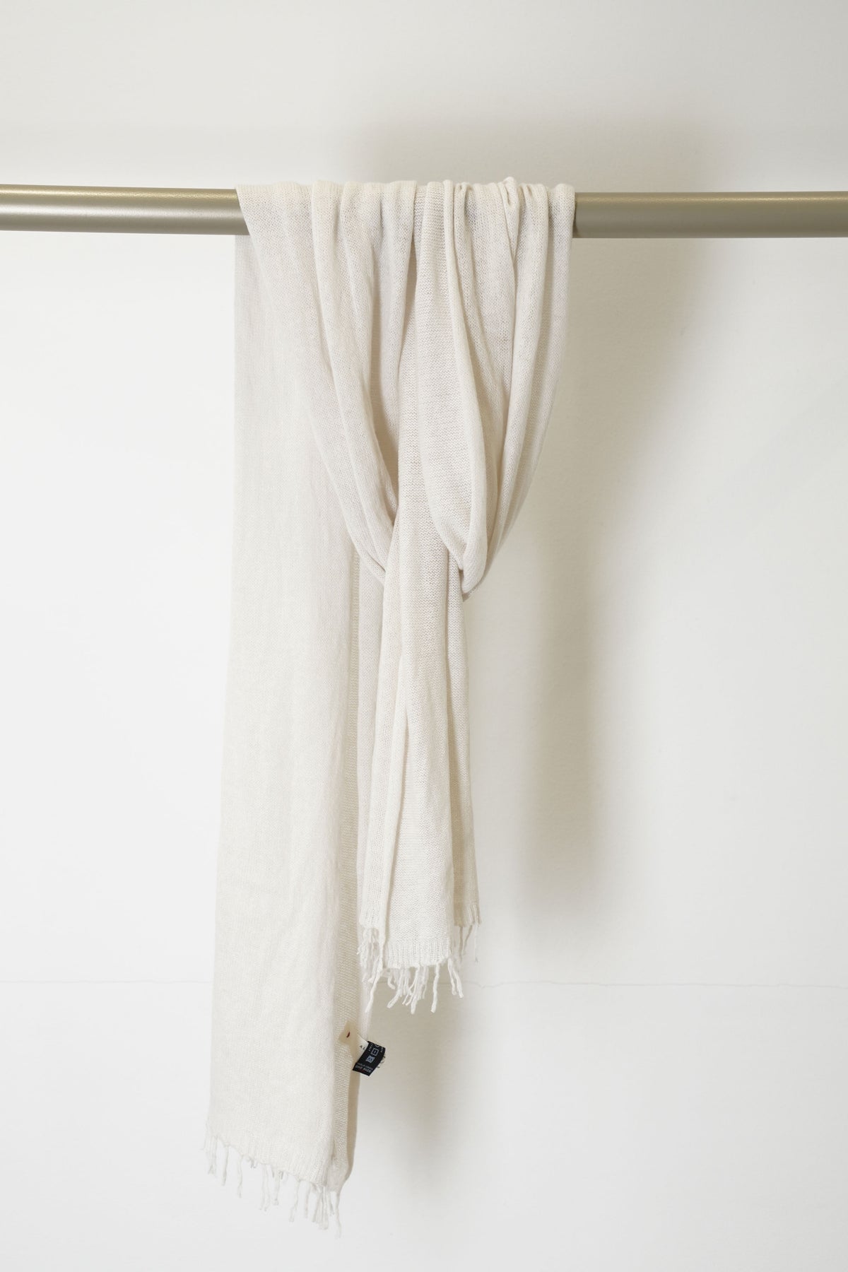 scarf sciarpa frange ws cashmere oatmeal