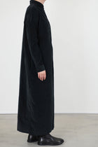 shirt dress v velvet black