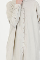 shirt dress v velvet oatmeal