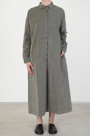 shirt dress v velvet taupe
