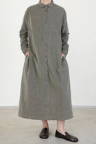 shirt dress v velvet taupe