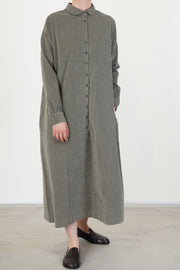 shirt dress v velvet taupe