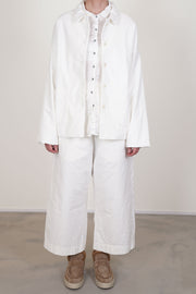 short loose blazer velvet milk